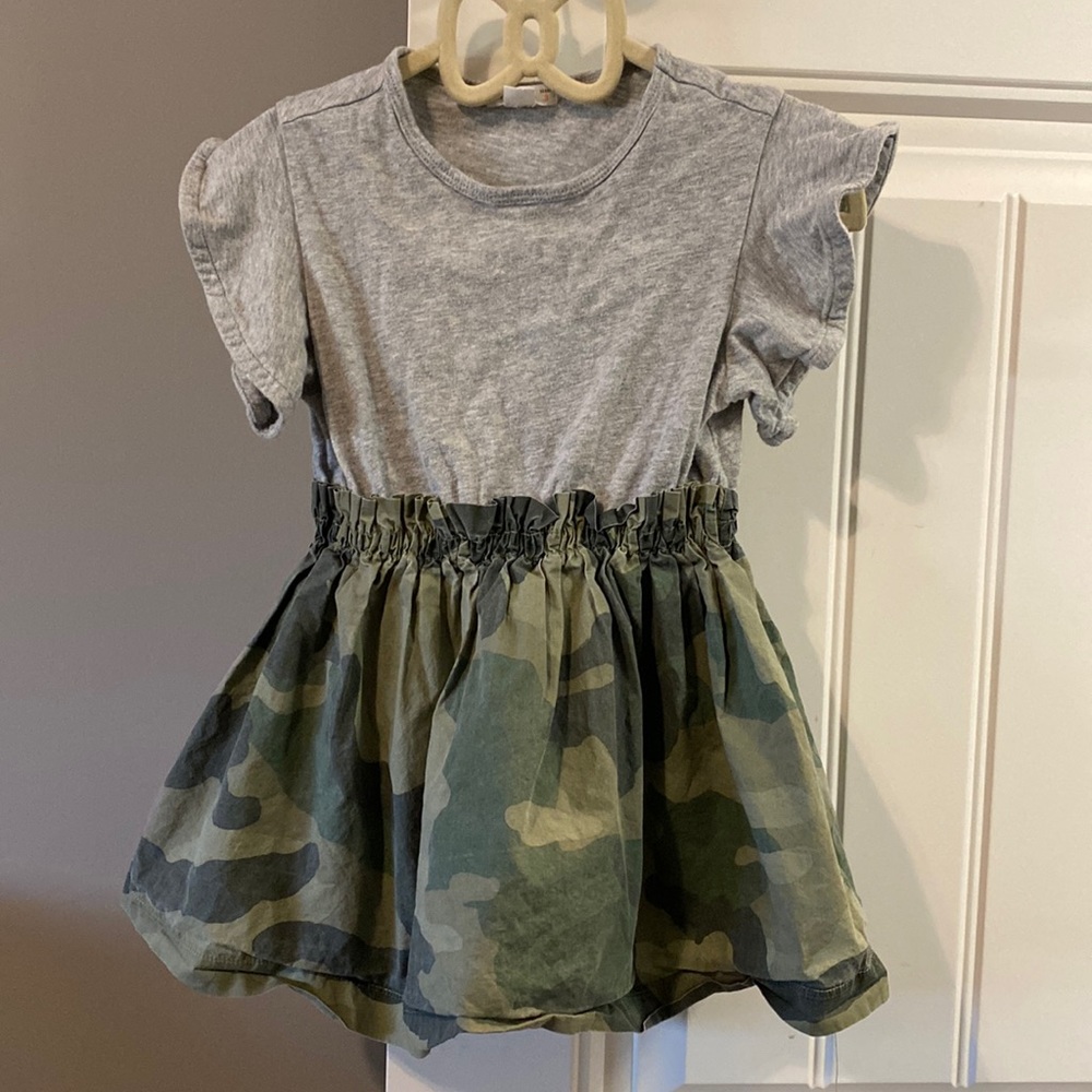 Sz 3 Jcrew Crewcuts camo/jersey dress
